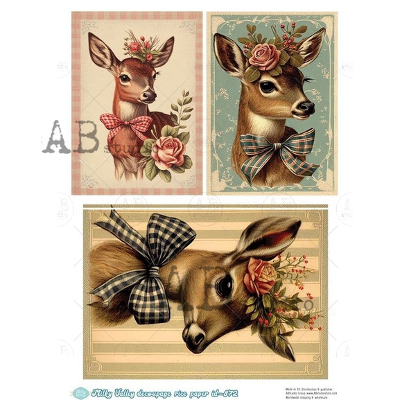 Decoupage rice paper A4 Milky Valley ID-872