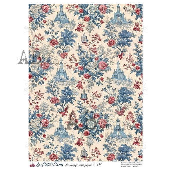Decoupage rice paper Le Petit Paris A4 ID-91