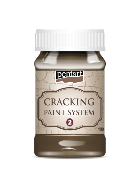 Cracking Paint Component 2. 100 ml brown