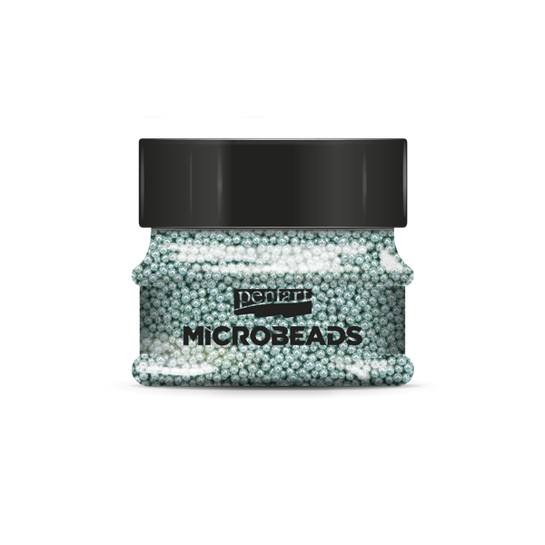 Glass microbeads 0,8-1 mm 40 g mint Glass microbeads 0,8-1 mm 40 g mint