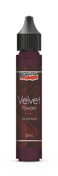 Velvet powder min. 6 g garnet red
