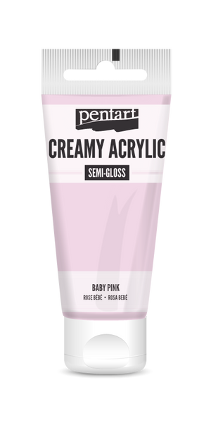 Creamy acrylic semi-gloss 60 ml baby pink