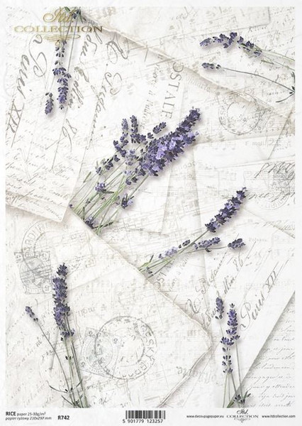 ITD Collection Lavender Bundle Rice Paper A4