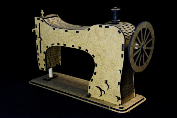 Snipart Vintage Boutique - Sewing machine 3D - MDF