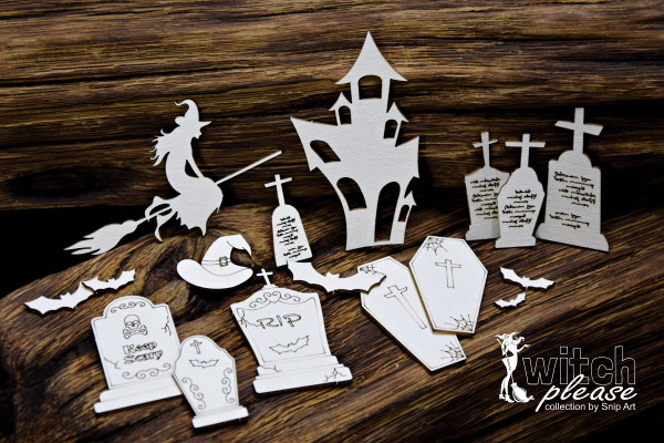 Snipart Witch Please- Tombstones- Set