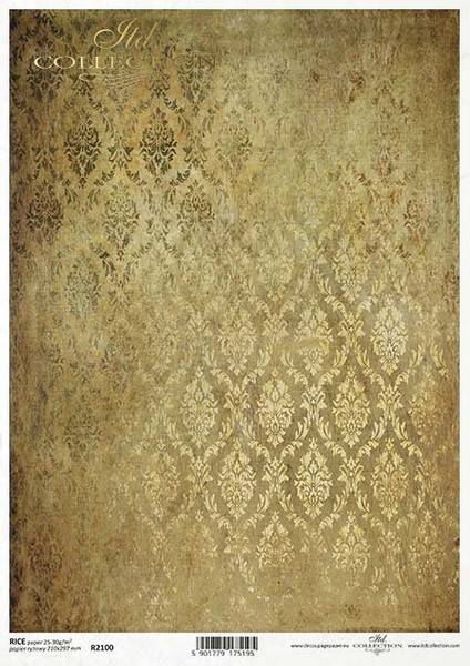 ITD Collection Gold Brocade