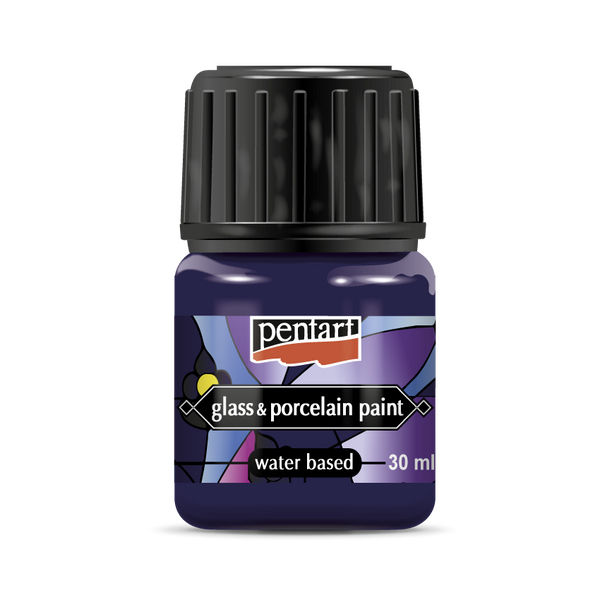 Pentart Glass and Porcelain Paint 30 ml Violet / Purple Pentart Glass and Porcelain Paint 30 ml Violet / Purple
