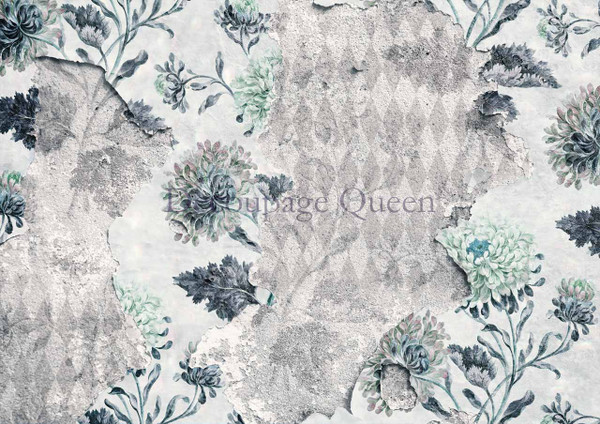 Decoupage Queen Andy Skinner Floral Harlequin