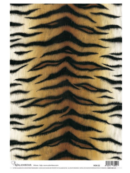 Calambour Animal Print Tiger Stripes A3 Rice Paper