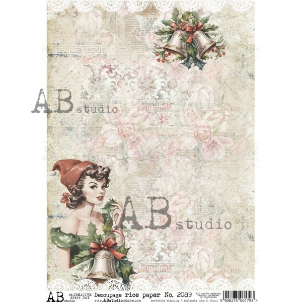 AB Studios Under the Mistletoe Rice Paper