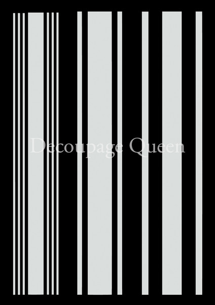 Decoupage Queen Grain Sack Stripes Stencil