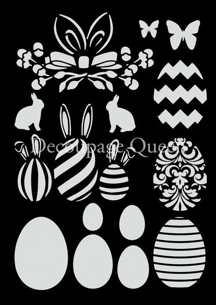 Decoupage Queen Easter Bundle Stencil