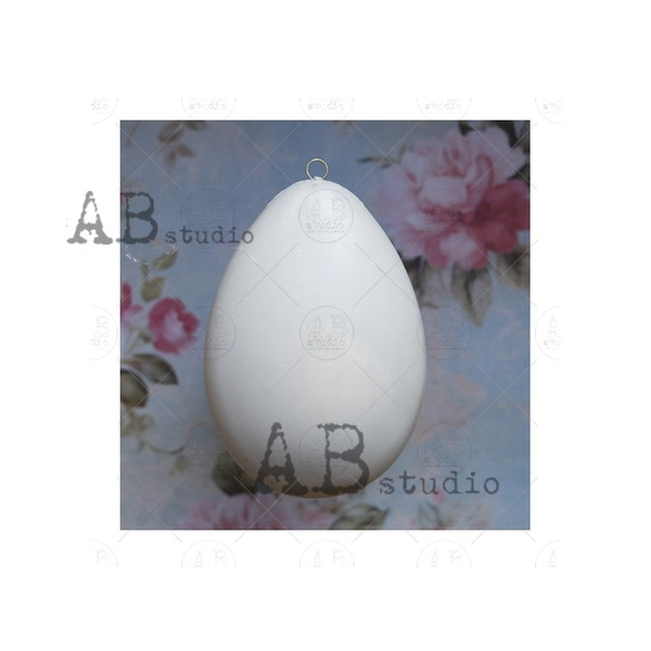 AB Studios Plastic Egg Decoupage Base