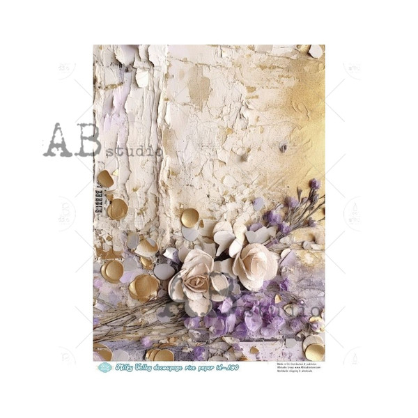 AB Studios Milk and Honey Lavender A4 Rice Paper