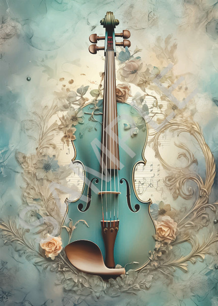 Calambour Dreamscape Violin A4 Rice Paper