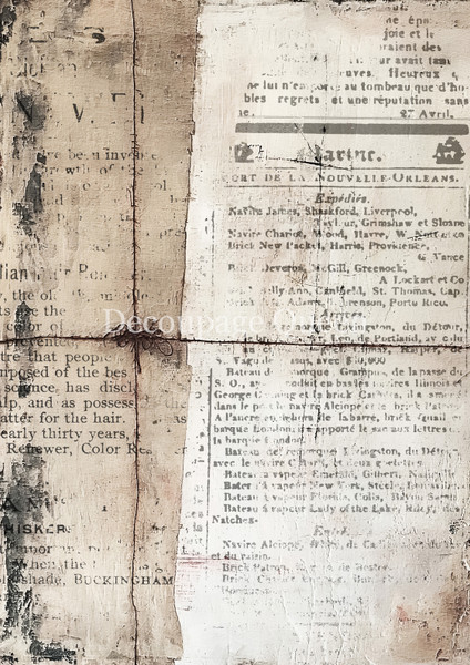 Decoupage Queen  Cottage Scraps Rice Paper