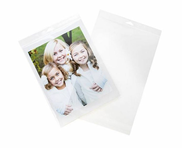 Clear Bags with Hangtag for Retail Packaging A3 papers