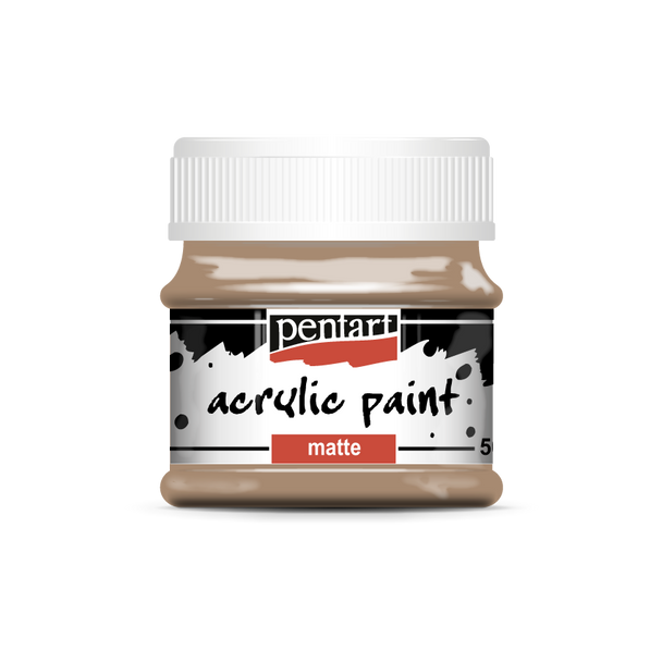 Acrylic paint matte 50 ml dark sand