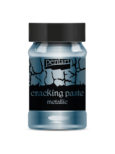 Cracking paste 100 ml silvery blue