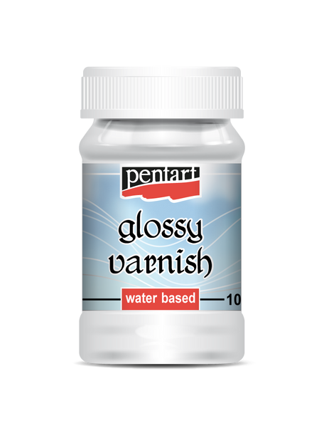 Glossy varnish, water based, 100 ml