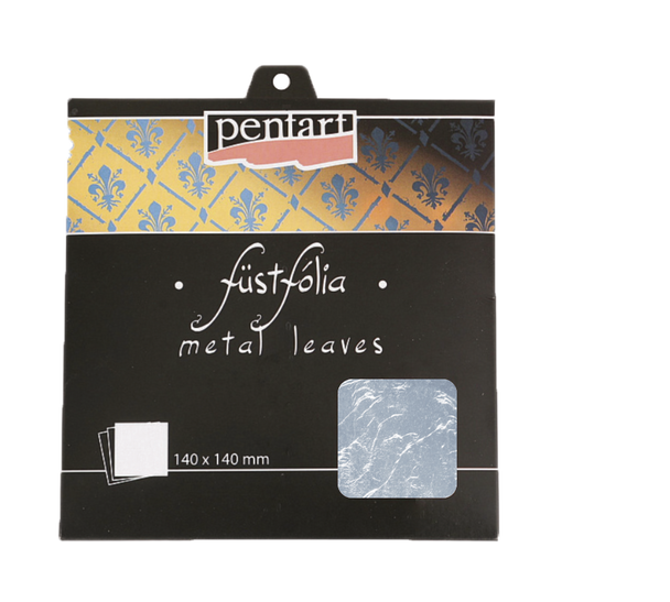 Metal leaves, 14x14 cm, silver