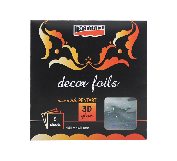 Decor foils hologram galaxy 14 x 14 cm