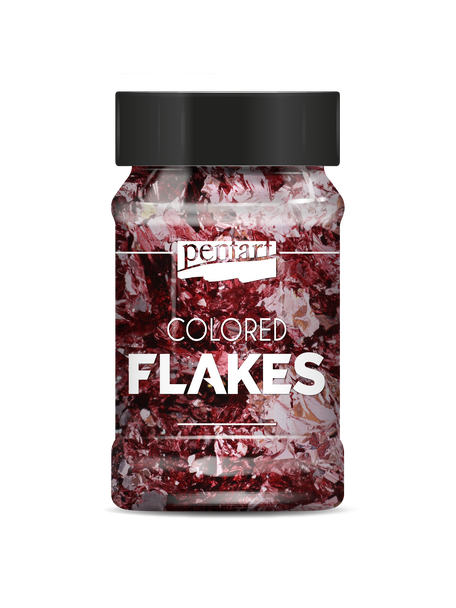 Colored foil flakes min. 1 g, pink