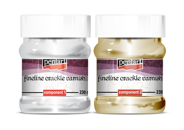 Fineline crackle varnish