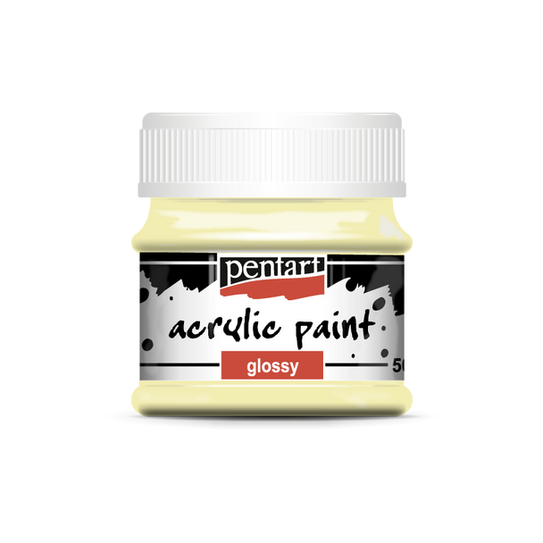 Acrylic paint glossy 50 ml butter