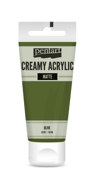 Creamy acrylic matte 60 ml olive