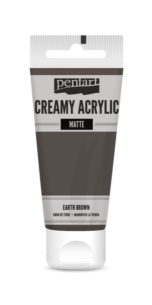 Creamy acrylic matte 60 ml earth brown