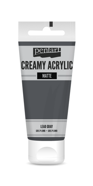 Creamy acrylic matte 60 ml lead gray