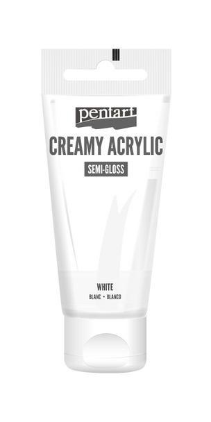 Creamy acrylic semi-gloss 60 ml white