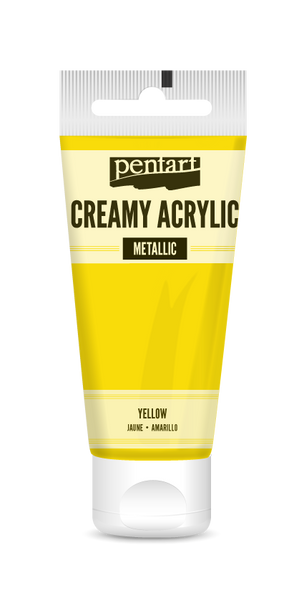 Creamy acrylic semi-gloss 60 ml yellow
