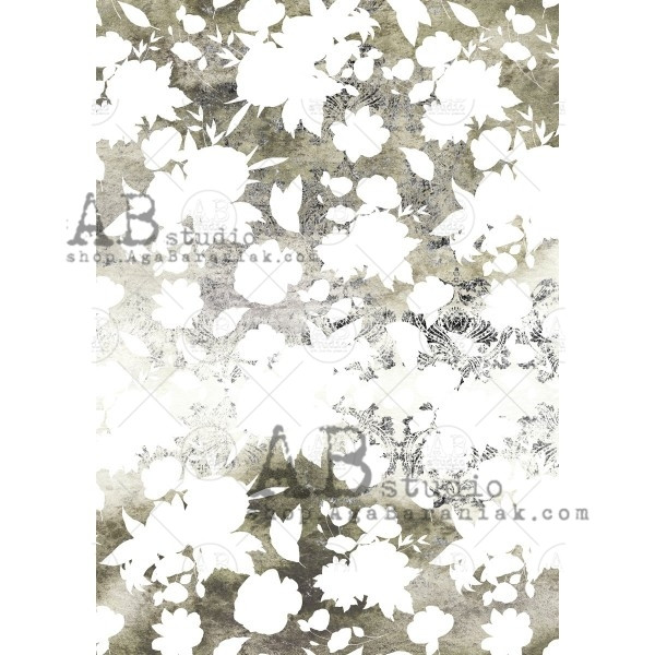 AB Studios Rice Paper A4 Botanic Negative Space