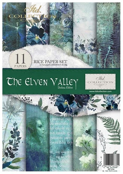 ITD Collection Rice Paper Pack of 11 A4 Elven Valley
