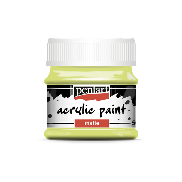 Acrylic paint matte 50 ml lime