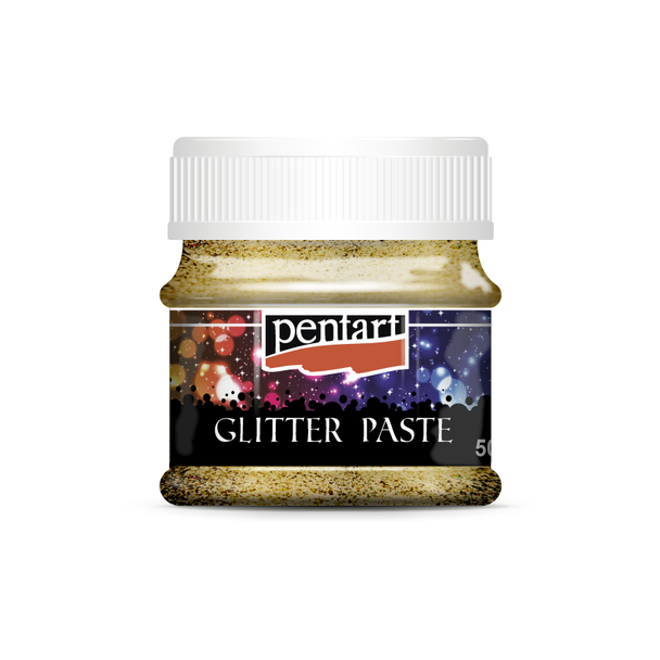 Glitter paste fine 50 ml gold