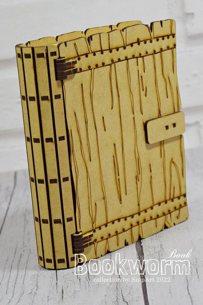 Snipart Bookworm - Wooden Book