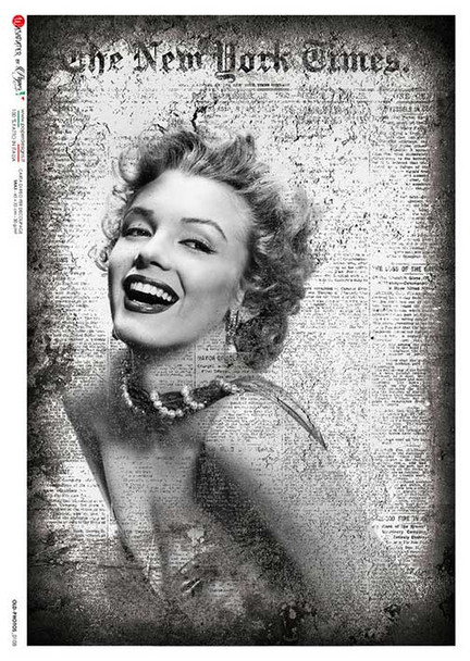 Paper Designs Rice Paper Marilyn Monroe PD OLD PHOTOS 0108