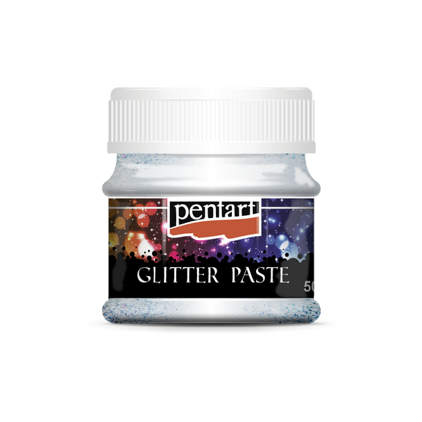 Glitter paste fine 50 silver