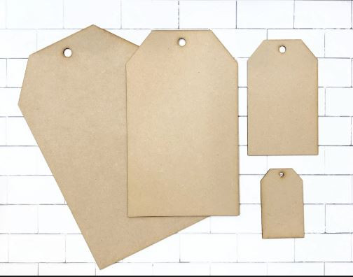 Decoupage Queen / Life Beautiful HDF Blank Tags