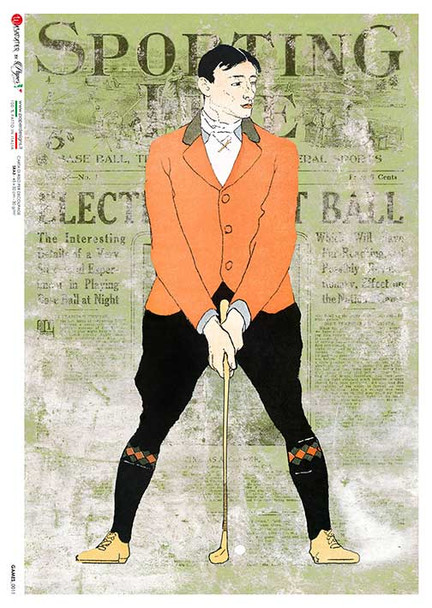 Paper Designs Golf Poster
