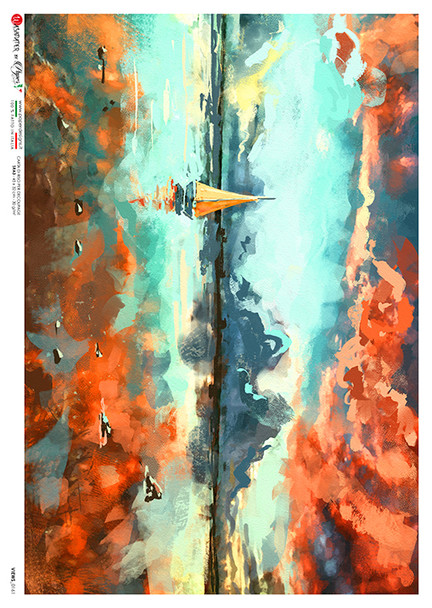 Paper Designs Sailboat Scene