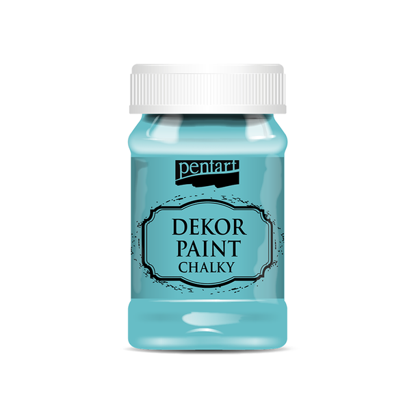 Dekor paint chalky 100 ml turquoise-blue