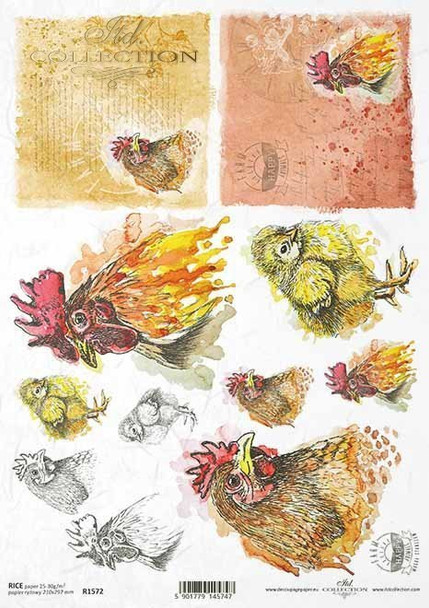 ITD Collection Farm Rooster Portraits