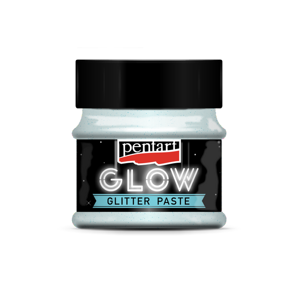 Pentart Glow glitter gel 50 ml silver
