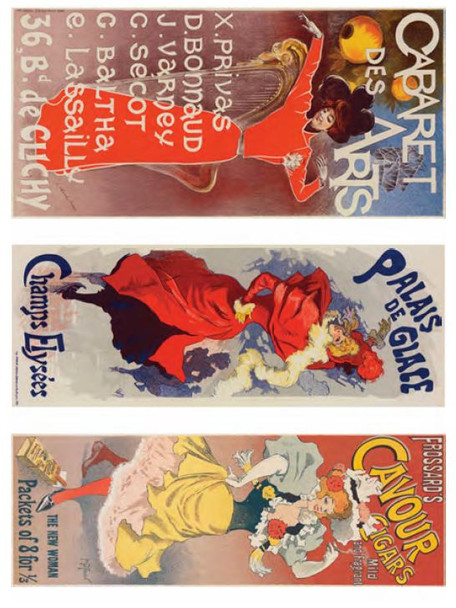 Calambour Cabaret Themed Three Pack Vintage Posters A3 Rice Paper