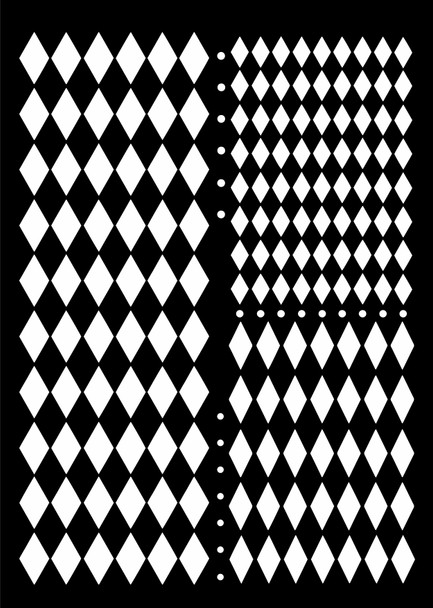 Decoupage Queen Multi Harlequin Stencil