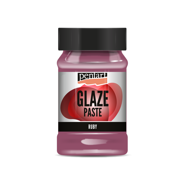 Pentart Glaze paste 100 ml ruby
